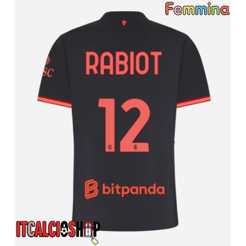 AC Milan Adrien Rabiot #12 Terza Maglia Femmina 2026-27 Manica Corta